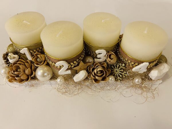 Adventni venček - Beli Zimski Sijaj