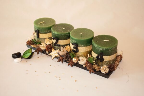 Adventni venček - Natural Green