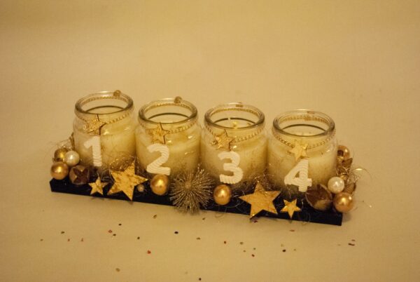 Adventni venček - Zlate Zvezde