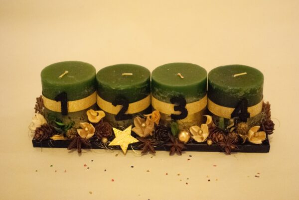 Adventni venček - Natural Green