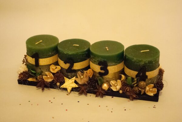 Adventni venček - Natural Green